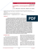 Genome-Wide Screen Identifies A Novel Prognostic Signature For Breast Cancer Survival