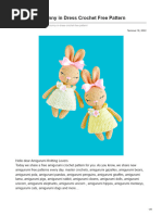 Bunny in Dress Crochet Free Pattern