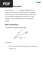 CBSE Class 10 Maths Chapter 11 Constructions Revision Notes