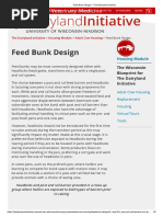 Feed Bunk Design - The Dairyland Initiative