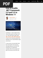 Net Framework 2.0, 3.0 and 3.5