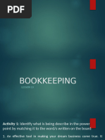 Bookkeeping