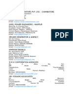 Kirloskar Delars List