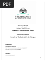 Student - Project - Report (Detection of Giardia Lambliain Stool Samples)