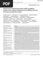 Dental Traumatology - 2023 - Sobrero - Manual Versus Rigid Intraoperative Maxillo Mandibular Fixation in The Surgical