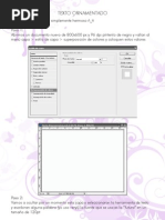 Tutorial - Texto Ornament Ado