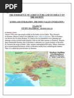 Emergence of Agriculture and Its Impact On The Society Civilisation and Cities