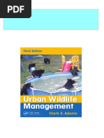 Full Urban Wildlife Management Third Edition Clark Edward Adams Ebook All Chapters