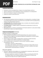 IAS 8 Accounting Policies, Changes in Accounting Estimates and Errors Lecture Notes (Student Copy)