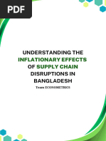 Understanding The Inflationary Effects of Supply Chain Disruptions in Bangladesh