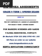 Ire Grade 9 Term 1 Opener Exams s1&2