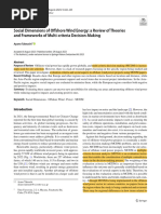 Social Dimensions of OWF-A Review of Theories MCDM - 2023