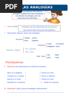 Las Analogías para Tercer Grado de Primaria