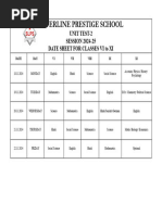 UT-2 Date Sheet - Sheet1