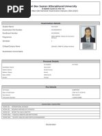 Admit Card