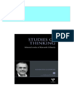 Studies of Thinking Selected Works of Kenneth Gilhooly 1st Edition Gilhooly 2024 Scribd Download