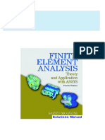 Complete Answer Guide For Finite Element Analysis Theory and Application With ANSYS 4th Edition Moaveni Solutions Manual