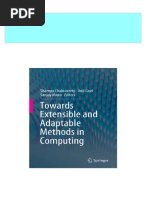 Full Towards Extensible and Adaptable Methods in Computing Shampa Chakraverty Ebook All Chapters