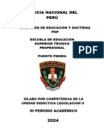 Silabo Por Competencia de Legislación Policial II 2024