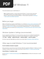 Ways To Install Windows 11 - Microsoft Support