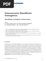 Osteosarcoma Mandibular Reporte de Caso