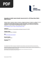 Generation of Realistic Signal Strength Measurements For A 5G Rogue Base Station Attack Scenario