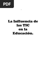 La Influencia de Las TIC en La Educación