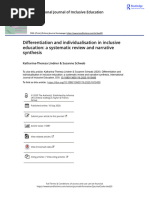 Differentiation and Individualisation in Inclusive Education. A Systematic Review and Narrative Synthesis