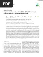 Advances in Materials Science and Engineering - 2021 - Zhai - Experimental Research On Durability of Fly Ash Pavement