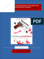 Full Download of Test Bank For Criminal Evidence Principles and Cases 8th Edition Gardner in PDF DOCX Format