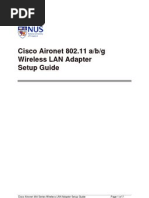 Cisco Aironet 802.11abg Wireless LAN Adapter