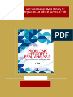 Problems and Proofs in Real Analysis Theory of Measure and Integration 1st Edition James J. Yeh Ebook All Chapters PDF