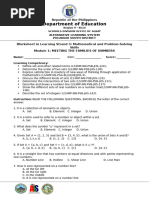 LS3 - JHSWORKSHEETS M1 7 With Anskey