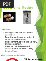 Describing Motion