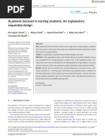 Nursing Open - 2022 - Ghods - Academic Burnout in Nursing Students An Explanatory Sequential Design