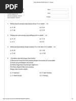 SOAL BANGUN DATAR KELAS 7 - Quizizz