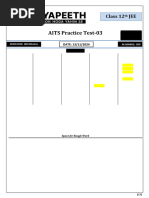 AITS Practice Test - 03 - Answer Key