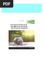 Horngren's Financial and Managerial Accounting, The Financial Chapters Tracie L. Miller-Nobles