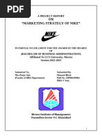 MARKETING STRATEGY OF NIKE Research Report Nike - Docp