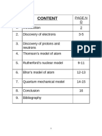 Evolution of Atomic Structure