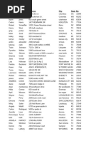 First - Name Last - Name Address City State Zip