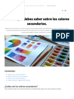 Guía Sobre Los Colores Secundarios - Adobe