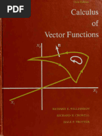 Calculus of Vector Functions