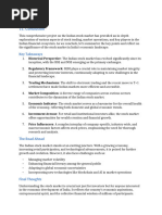 Stock Market Project Conclusion