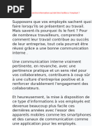 Quels Sont Les Informations Qui Doit Être Facilites A L'employé ?