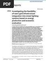 Investigating The Feasibility of Nano-Grid Infrastructure Integration Into Street Lighting Systems Based On Energy Production and Economic Evaluation