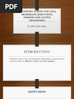 Transport Across The Cell Membrane (Diffusion