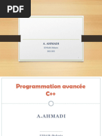 Programmation Avancée C++ AHMADI 2021 - 2022 - V19