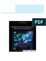 Full Information Technology Project Management 8th Edition Kathy Schwalbe Solutions Manual All Chapters