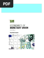 Economics of Monetary Union 12th Edition Paul de Grauwe 2024 Scribd Download